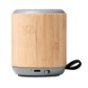 Haut-parleur sans fil  en bambou personnalisé RUGLI Matières : bambou Couleurs : bois personnalisable avec votre logo