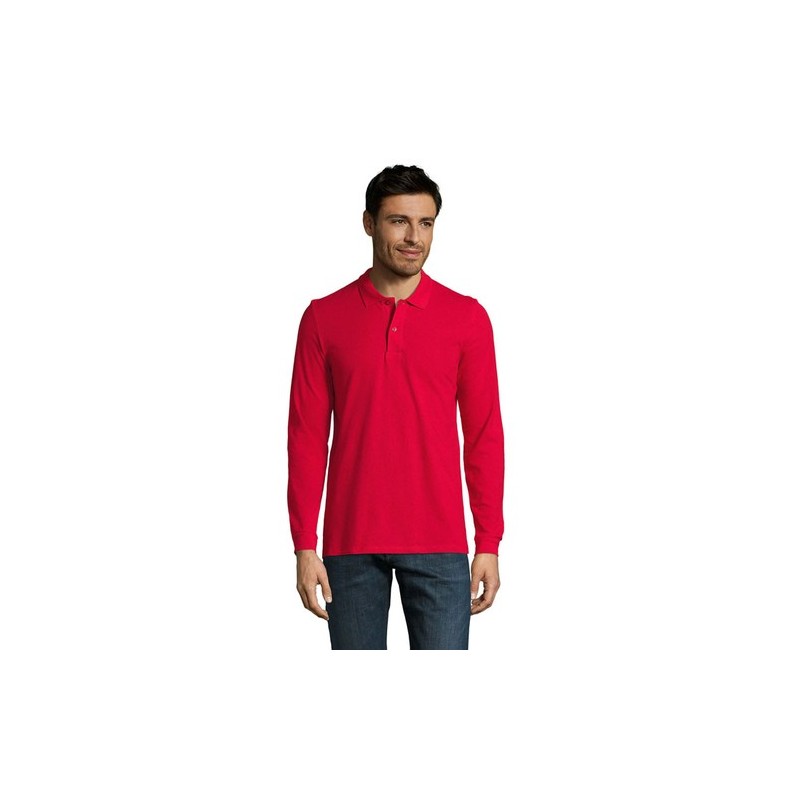 Polo Homme Personnalisable 100% Coton Éco-responsable | SOL'S Perfect 180 Taille textile : XL Couleurs : rouge personnalisation 