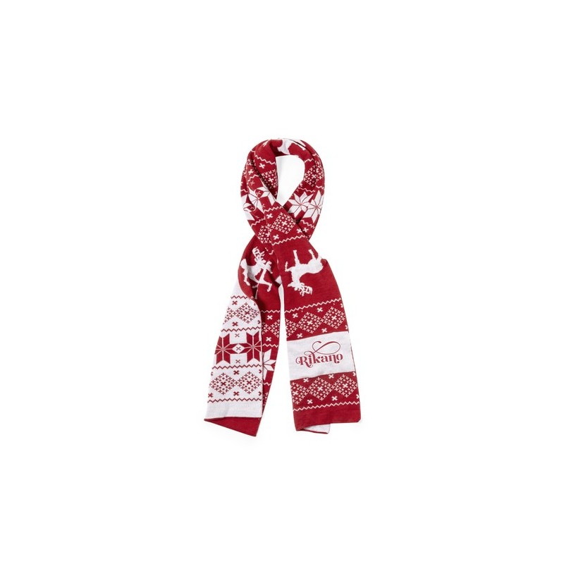 Écharpe Personnalisée Éco-responsable - Accessoire de mode Luka Matières : acrylique Couleurs : rouge