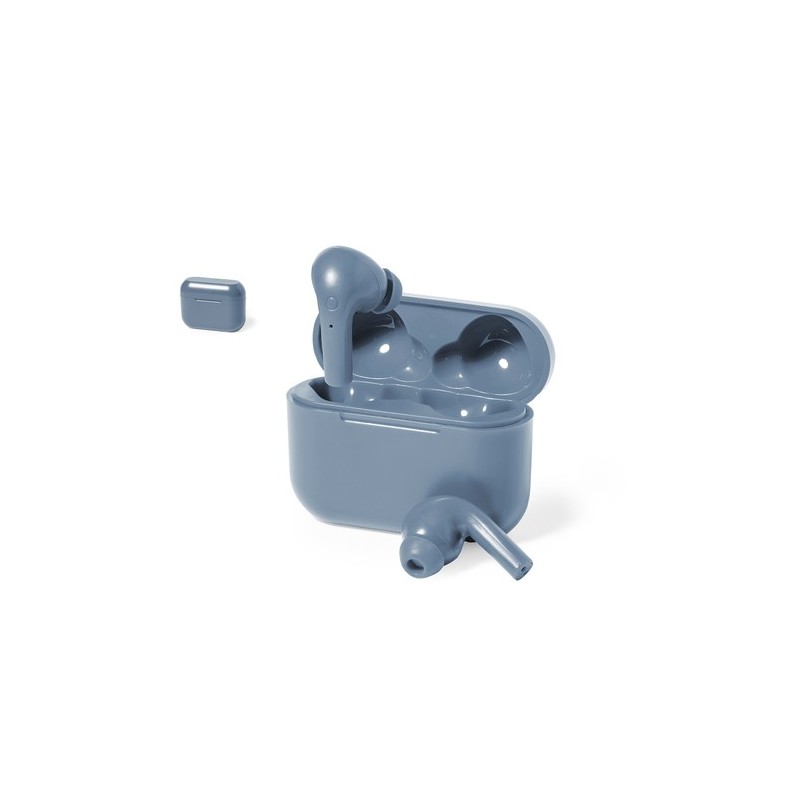 Écouteurs Bluetooth 5.3 Confort Personnalisé Éco-responsables pas cher Prucky Couleurs : blanc marquage laser ultra précis