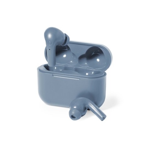 Écouteurs Bluetooth 5.3 Confort Personnalisé Éco-responsables pas cher Prucky Couleurs : blanc marquage couleur éclatante