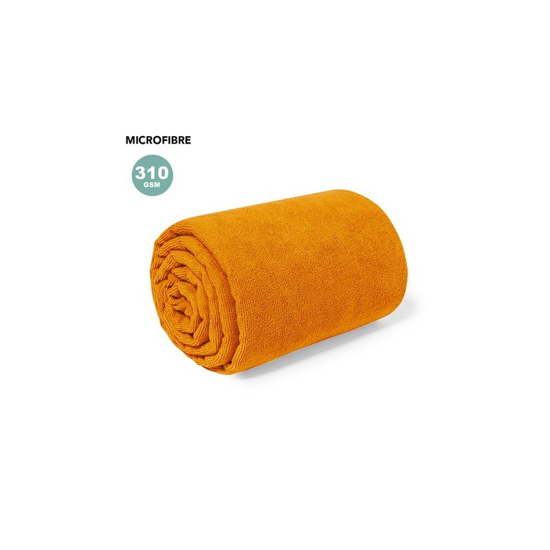 Serviette Ultra Absorbante XXL Personnalisée pas cher Bayalax Matières : microfibre Couleurs : rouge goodies entreprise design