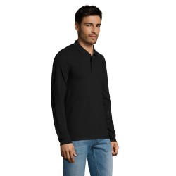 Polo Homme Personnalisable 100% Coton Éco-responsable | SOL'S Perfect 180 Taille textile : 4XL Couleurs : noir impression logo h