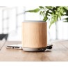 Haut-parleur sans fil  en bambou personnalisé RUGLI Matières : bambou Couleurs : bois marquage laser ultra précis