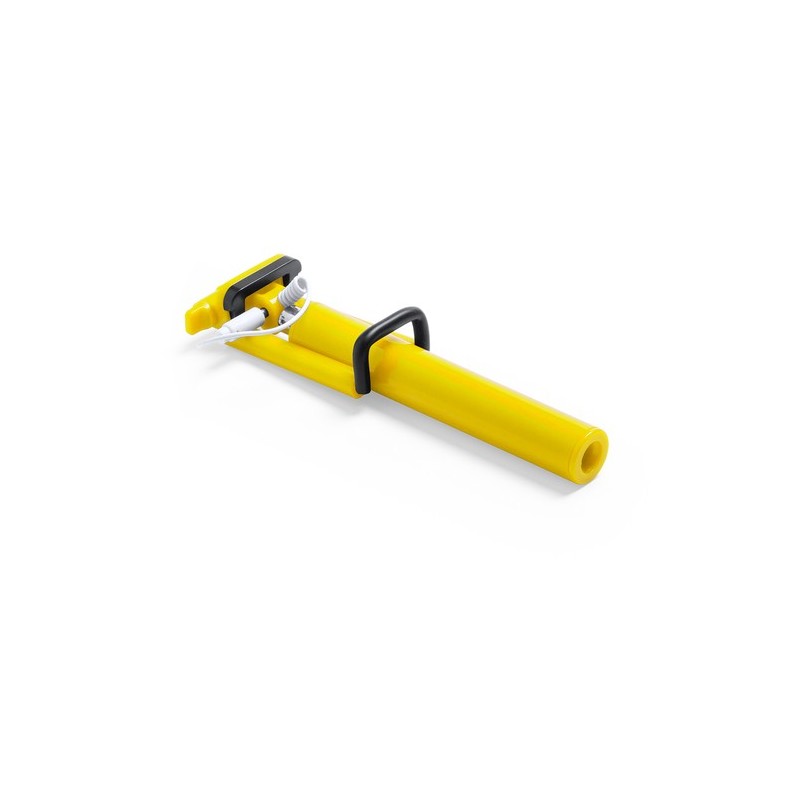 Bâton Selfie Personnalisé Publicitaire Rontiver Matières : acier inoxydable Couleurs : jaune goodies publicitaire événementiel