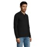 Polo Homme Personnalisable 100% Coton Éco-responsable | SOL'S Perfect 180 Taille textile : XL Couleurs : noir cadeau entreprise 