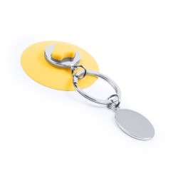 Porte-Clés Monnaie Pratique Personnalisé Coltax - Accessoire Économique Matières : silicone Couleurs : jaune