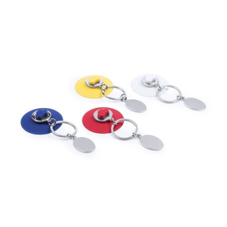 Porte-Clés Monnaie Pratique Personnalisé Coltax - Accessoire Économique Matières : silicone Couleurs : rouge personnalisation su