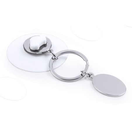 Porte-Clés Monnaie Pratique Personnalisé Coltax - Accessoire Économique Matières : silicone Couleurs : rouge goodies entreprise 