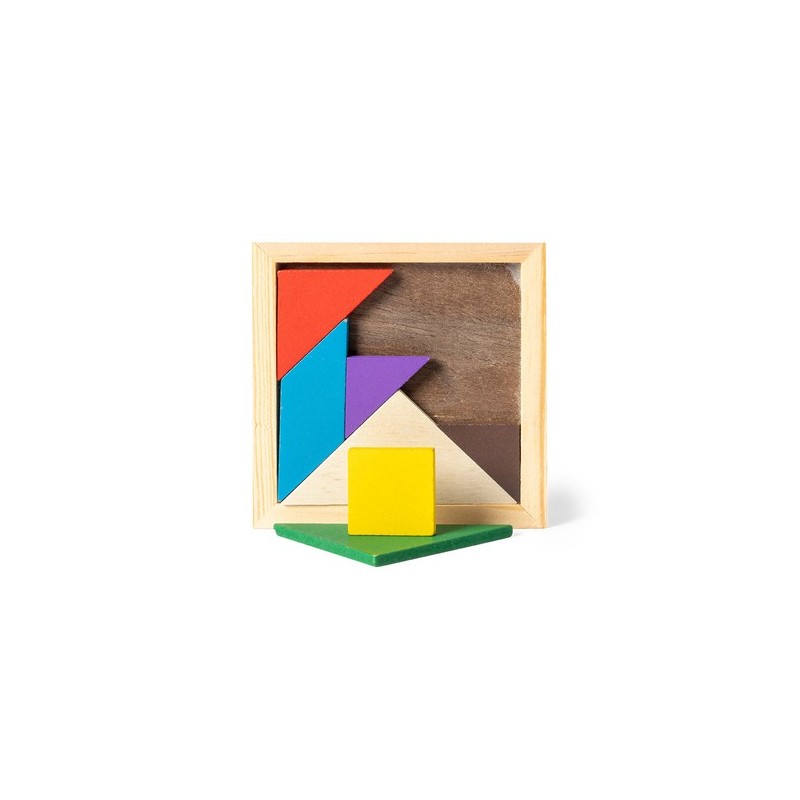 Jeu éducatif en bois personnalisé Puzzle Tangram pas cher Matières : bois cadeau entreprise pas cher