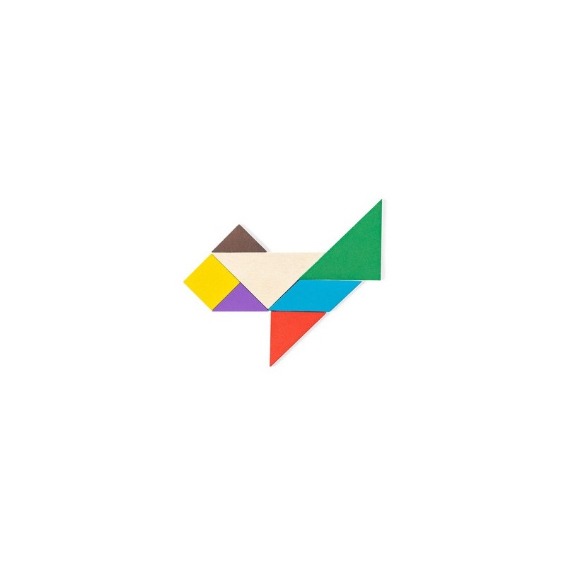 Jeu éducatif en bois personnalisé Puzzle Tangram pas cher Matières : bois accessoire événementiel unique