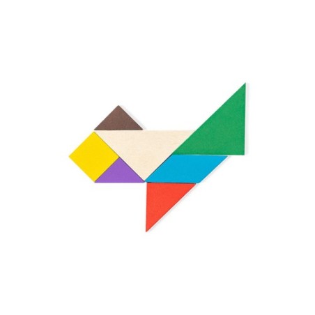 Jeu éducatif en bois personnalisé Puzzle Tangram pas cher Matières : bois accessoire événementiel unique
