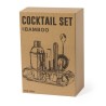 Set de Cocktails Éco-responsable en Inox Personnalisé Hunton Matières : bambou marquage laser ultra précis