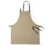 Tablier personnalisable professionnel Vurcex - Unique Matières : coton Couleurs : marron personnalisable avec votre logo