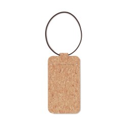 Étiquette à Bagage Éco-responsable en Liège - OVALIS Matières : liège Couleurs : beige goodies publicitaire événementiel