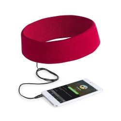 Écouteurs personnalisés audio confortables élégants pas cher Markiz Matières : polaire Couleurs : rouge marquage laser ultra pré