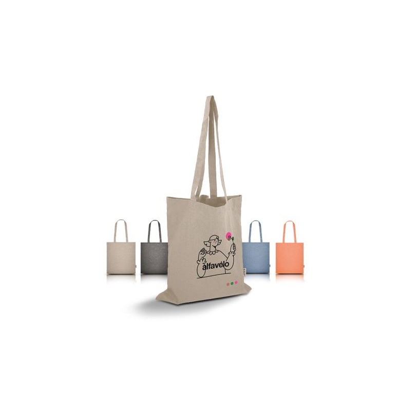 Tote Bag Éco-responsable en 100% Coton Recyclé Personnalisé pas cher goodies publicitaire événementiel