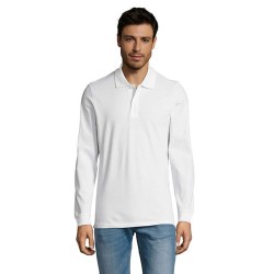 Polo Homme Personnalisable 100% Coton Éco-responsable | SOL'S Perfect 180 Taille textile : S Couleurs : blanc marquage laser ult