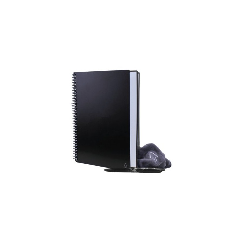 Carnet Réutilisable et Connecté Personnalisé Éco-responsable A5 - Rocketbook® Core Matières : plastique Couleurs : noir nombre d