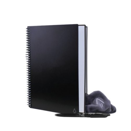 Carnet Réutilisable et Connecté Personnalisé Éco-responsable A5 - Rocketbook® Core Matières : plastique Couleurs : noir nombre d