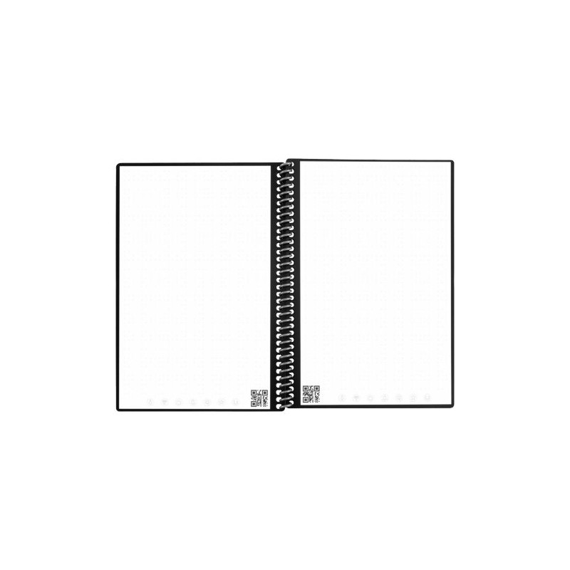 Carnet Réutilisable et Connecté Personnalisé Éco-responsable A5 - Rocketbook® Core Matières : plastique Couleurs : noir nombre d