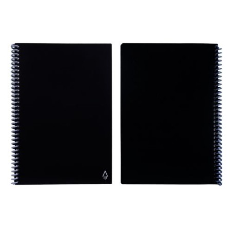 Carnet Réutilisable et Connecté Personnalisé Éco-responsable A5 - Rocketbook® Core Matières : plastique Couleurs : noir nombre d