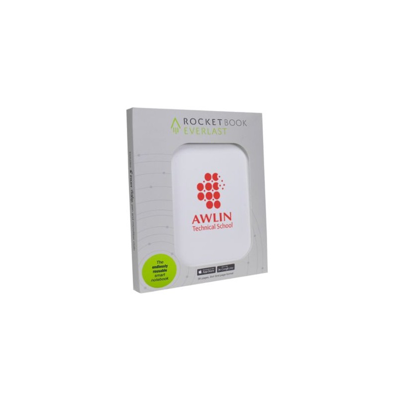 Carnet Réutilisable et Connecté Personnalisé Éco-responsable A5 - Rocketbook® Core Matières : plastique Couleurs : blanc nombre 