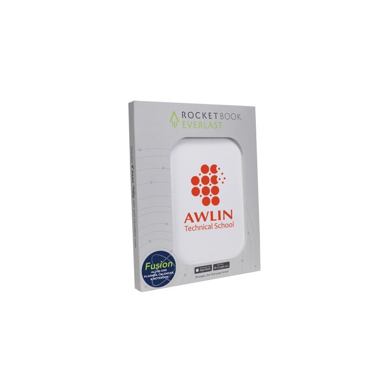 Carnet Réutilisable et Connecté Personnalisé Éco-responsable A5 - Rocketbook® Core Matières : plastique Couleurs : blanc nombre 