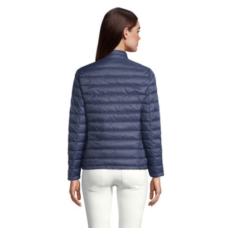 Doudoune Chic Éco-responsable Personnalisée Femme 380T | WILSON Taille textile : L Couleurs : french navy personnalisation sur m