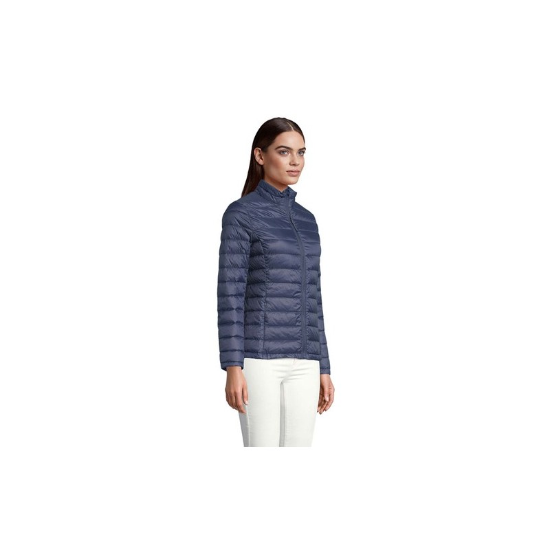 Doudoune Chic Éco-responsable Personnalisée Femme 380T | WILSON Taille textile : L Couleurs : french navy goodies publicitaire é