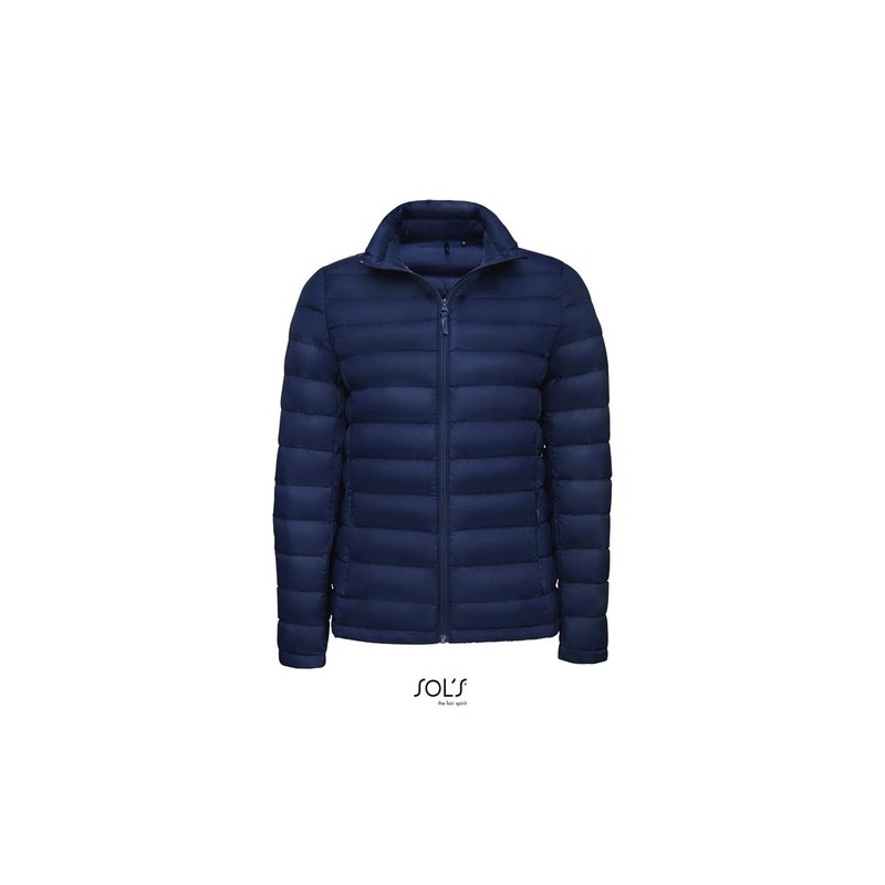 Doudoune Chic Éco-responsable Personnalisée Femme 380T | WILSON Taille textile : L Couleurs : french navy personnalisation sur m