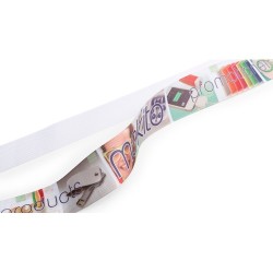 Ruban personnalisable  pour chapeau - Sublimationband Matières : polyester Couleurs : blanc impression haute définition