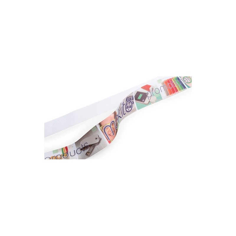 Ruban personnalisable  pour chapeau - Sublimationband Matières : polyester Couleurs : blanc impression haute définition