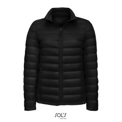 Doudoune Chic Éco-responsable Personnalisée Femme 380T | WILSON Taille textile : M Couleurs : noir cadeau client original