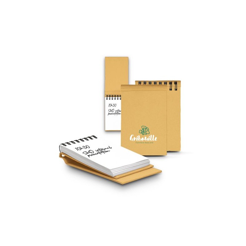 Carnet de Poche Éco-responsable Pratique à Spirales Personnalisé