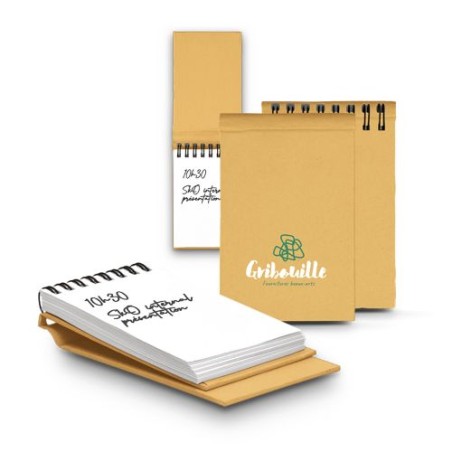 Carnet de Poche Éco-responsable Pratique à Spirales Personnalisé