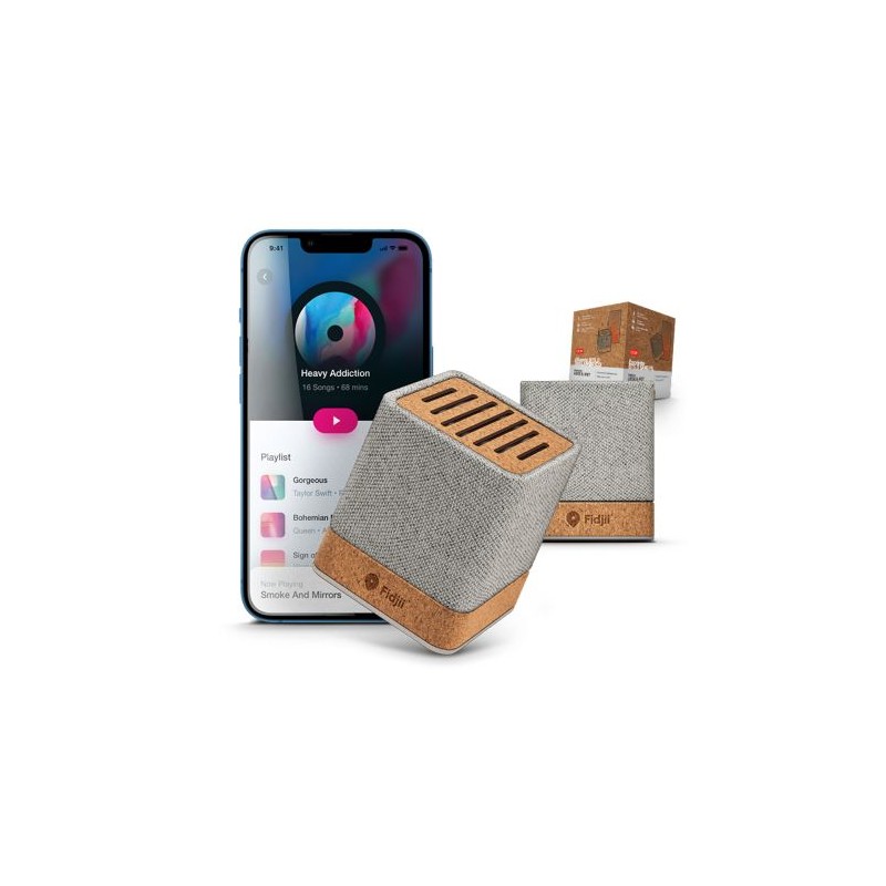 Enceinte Bluetooth Sans Fil Éco-responsable en Liège et RPET - Personnalisée pas cher