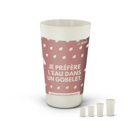 Gobelet réutilisable  en biocomposite 60 cl - Ras Bord