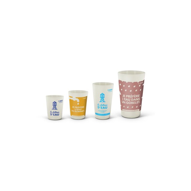 Gobelet réutilisable  en biocomposite 60 cl - Ras Bord goodies publicitaire événementiel