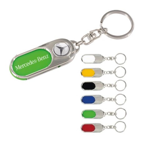 Porte-Clés Métal Personnalisé avec Insert Plastique