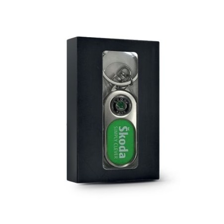 Porte-clés Métal Personnalisé avec Insert Plastique