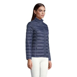 Doudoune Chic Éco-responsable Personnalisée Femme 380T | WILSON Taille textile : XXL Couleurs : french navy personnalisation rap