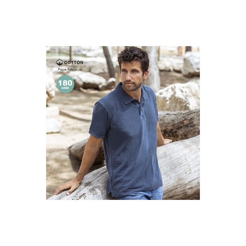 Polo Personnalisé Adulte - Élégance et Confort Ken Matières : coton Taille textile : L Couleurs : bleu marine livraison express 