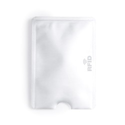 Porte-Cartes Élégant et Personnalisé RFID Becam Matières : aluminium Couleurs : blanc objet promotionnel éco-responsable
