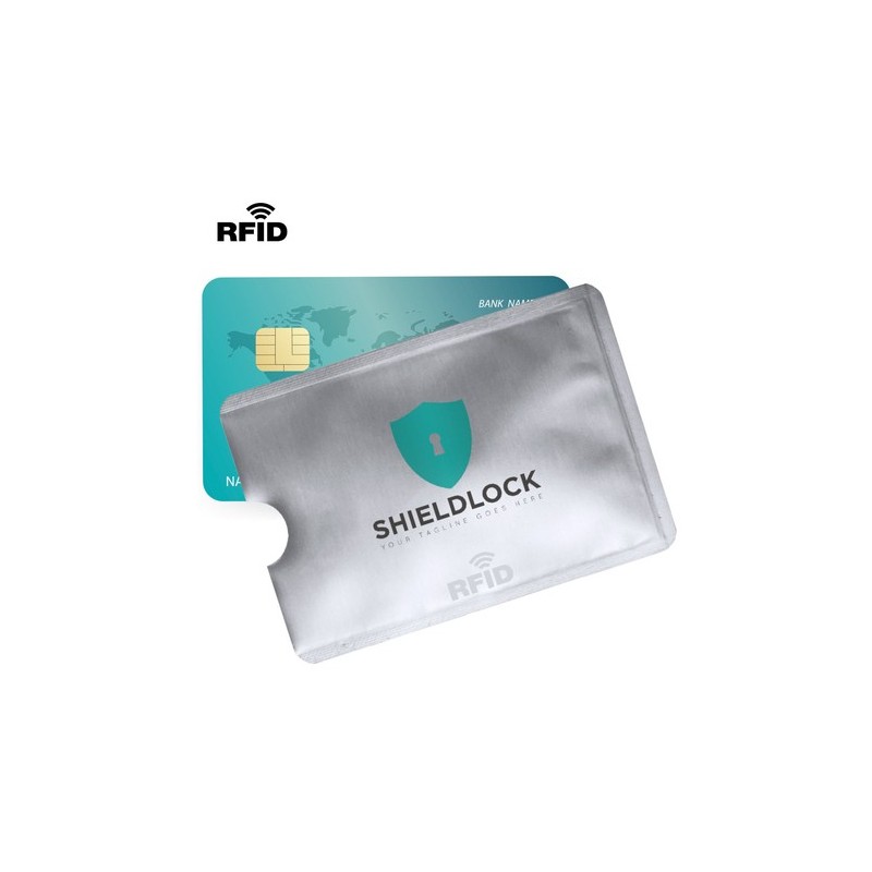 Porte-Cartes Élégant et Personnalisé RFID Becam Matières : aluminium Couleurs : blanc cadeau client original