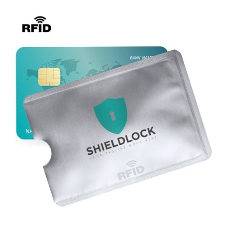 Porte-Cartes Élégant et Personnalisé RFID Becam Matières : aluminium Couleurs : blanc cadeau client original