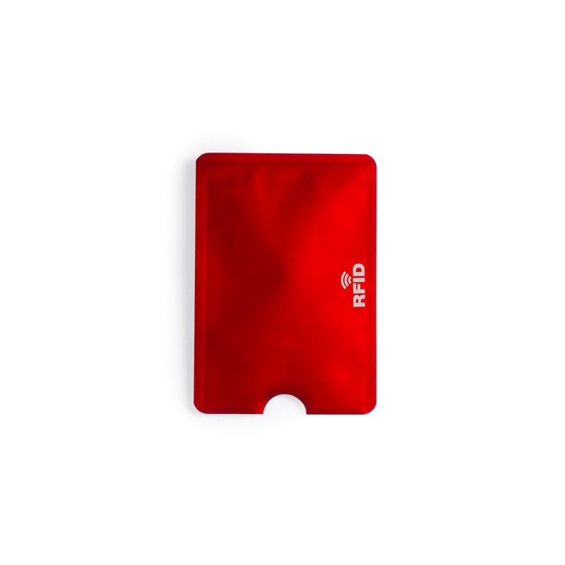 Porte-Cartes Élégant et Personnalisé RFID Becam Matières : aluminium Couleurs : blanc objet promo petit budget