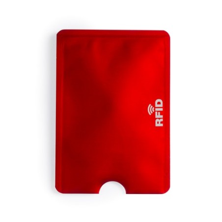 Porte-Cartes Élégant et Personnalisé RFID Becam Matières : aluminium Couleurs : blanc objet promo petit budget