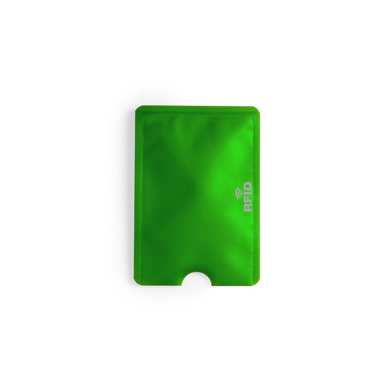 Porte-Cartes Élégant et Personnalisé RFID Becam Matières : aluminium Couleurs : blanc objet promotionnel éco-responsable
