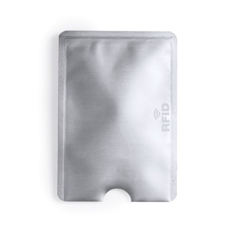 Porte-Cartes Élégant et Personnalisé RFID Becam Matières : aluminium Couleurs : blanc objet publicitaire robuste